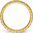 thumbnail image 2 of 14K Yellow Gold Lab Grown Diamond Si1/Si2 G H I & Cr Sapp Eternity Band (Size 8) Made In India et0049-cys-050-8ylg, 2 of 5