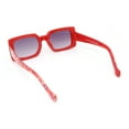 thumbnail image 4 of Child Size Cute Flower Print Girls Rectangle Mod Fashion Sunglasses Orange, 4 of 4