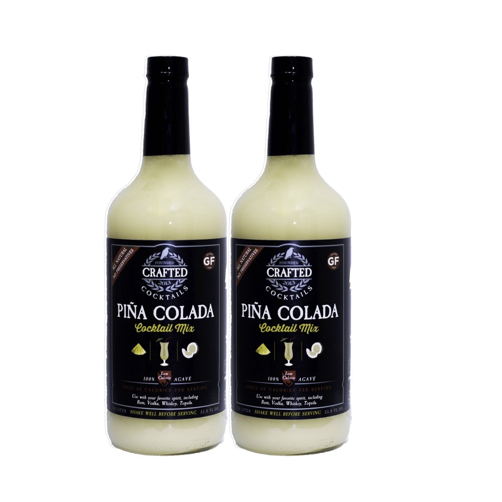 (2 Bottles) Crafted Cocktails Pina Colada Mix, 1 L