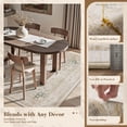 thumbnail image 5 of FEELHOME 9'x12' Area Rugs for Living Room, Washable Vintage Soft Non-Slip Carpet, Large Indoor Rug for Bedroom Dining Room, Floor Rug Home Decor, Beige, 5 of 7