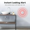 thumbnail image 3 of Winees Wi-Fi Water Leak Detector, Water Detector Alarm with 656ft Transmission Range, Leak Alert Email & SMS Notification , 3 Detectors & 1 Hub, for Kitchens, Basements, Bathrooms, 3 of 8