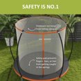 thumbnail image 4 of Soozier 10ft Trampoline Outdoor with Enclosure Net and Ladder, 4 of 9