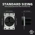 thumbnail image 3 of ELEGRP 30 Amps 250V Flush Mounting Power Receptacle, NEMA 6-30R, Straight Blade Power Outlet for Welder/Generator, Heavy Duty Industrial Grade, Grounding, 2 Pole 3 Wire, UL Listed, 1 Pack, 3 of 7