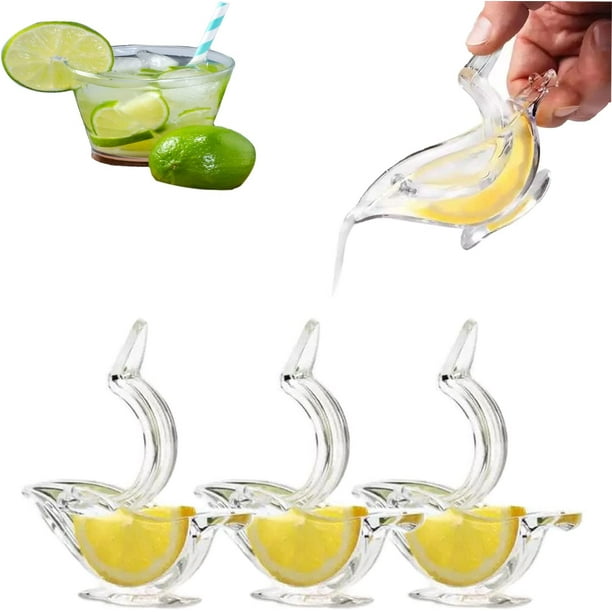 Manual Lemon Juicer Bird, (2 PCS) Transparent Acrylic Manual Lemon
