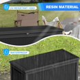 260 Gallon Large Outdoor Storage XL Deck Box for Patio Furniture