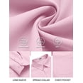 thumbnail image 5 of COOFANDY Mens Long Sleeve Button Down Shirts Untucked Shirts for Men Casual Dress Shirts Wedding Shirts, 5 of 6