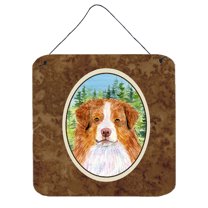 Carolines Treasures SS8317DS66 Australian Shepherd Aluminum Metal Wall or Door Hanging Prints, 6 x 6", Multicolor