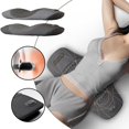 thumbnail image 2 of Lumbar Support Pillow for Office and Car Seat Memory Foam Lumbar Pillow Back Support, Strap for Lower Cushion Back, 2 of 8
