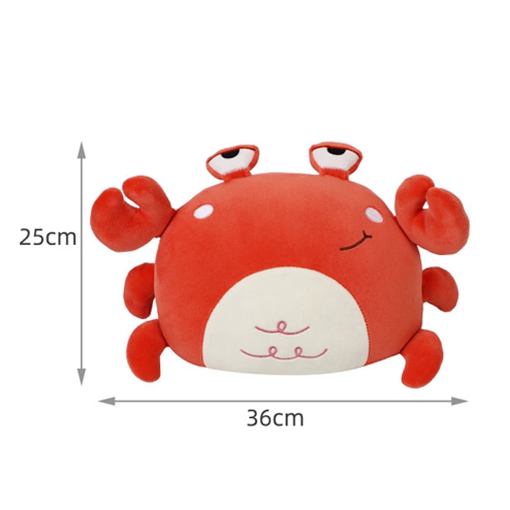 iSpchen Cartoon Crab Car Headrest Pillow Plush Comfortable Soft Neck  Support for Driver Passenger Boys Girls Type 2 