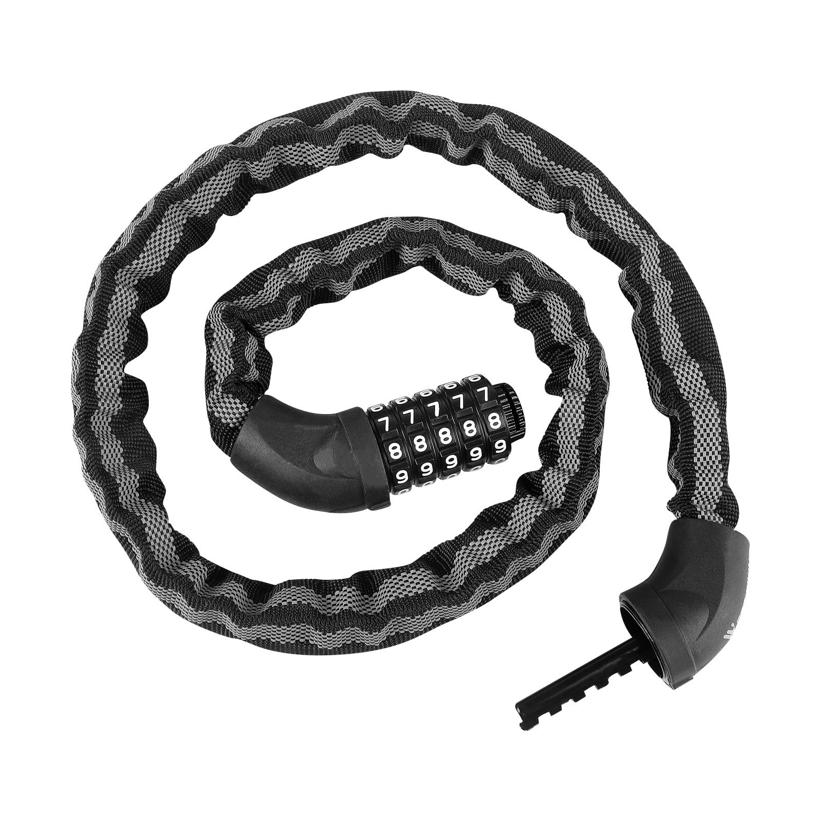 Jovati Bicycle Lock Anti Theft Universal Bicycle Lock Chain Lock Mountain Bike Lock Black