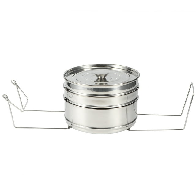 Ccdes Stackable 3 Tier Stainless Steel Steamer Cooker Pot Set Cook Food Pressure Pot Accessories,Pressure Cooker Accessories