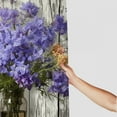 thumbnail image 3 of COMIO Purple Flowers Chrysanthemum Lavender Shower Curtain for Bathroom Decoration White, 3 of 6