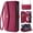 Red, variant on for iPhone 16e Case Wallet with Card Holder Zipper Bills Slot, Soft PU Leather Detachable Shoulder Strap and Wrist Strap Kickstand for iPhone 16e Rugged Cover, Red