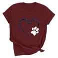 thumbnail image 1 of Meichang T-Shirts de la Saint-Valentin pour Femmes, T-Shirts Graphiques Amour, Col Rond, Coupe Ample, Manches Courtes, T-Shirts de la Saint-Valentin pour Femmes, 1 of 3