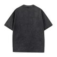thumbnail image 4 of Zimjoy Mens Black Tshirt Casual Washed Cotton T Shirts for Men Loose Fit Short Sleeve Heavyweight T Shirts for Men Crewneck Vintage Men's Clothing, Black 3XL, 4 of 8