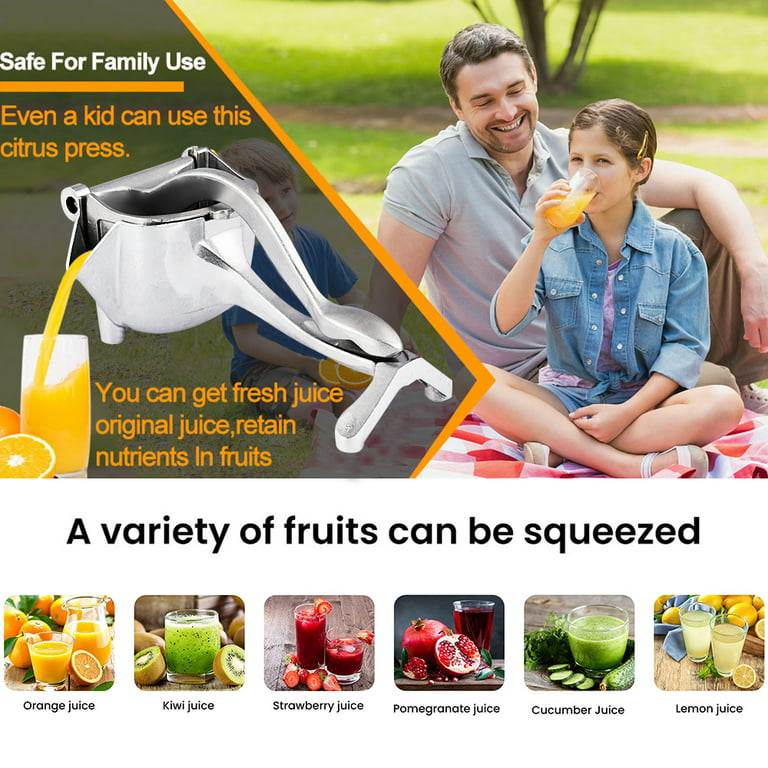Juice Squeezer Manual Fruit Juicer, Handheld Juice Extractor