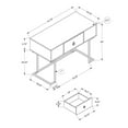 thumbnail image 4 of Monarch Specialties Computer Desk, Home Office, Laptop, Storage Drawers, 42"L, Work, Grey Laminate, 4 of 12