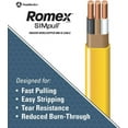 thumbnail image 5 of Southwire Romex 12/2 NM-B Electrical Wire With Ground - Copper, SIMpull Jacket - 15 Ft White, 5 of 5