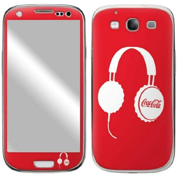 Zing Revolution Coca-Cola Peau Adhésive en Vinyle Premium pour Samsung Galaxy S III, Écouteurs (MS-COKE50415)