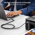 thumbnail image 5 of BENFEI USB B to USB C Printer Cable 6.6ft, Nylon Braided, Premium Aluminium Alloy Case, 5 of 8
