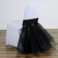 thumbnail image 6 of Efavormart 50 PCS Black Spandex Chair Tutu Cover Skirt, Wedding Event Chair Decor, 6 of 8