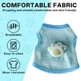 thumbnail image 4 of TELOLY Kitten Clothes,Polyester Girl Dog Clothes for 1.10-2.20 Lbs Kittens and Puppies,Palm Cotton Breathable Pet Costumes,Blue,Xs, 4 of 7