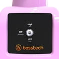 thumbnail image 3 of Licuadora Bosstech 550 watts 2 velociades con Vaso de plastico de 2 lts Rosa, 3 of 4