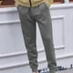 thumbnail image 3 of Pantalones largos de moda para hombre, de color liso, cómodos, informales, con cordón para fitness., 3 of 5