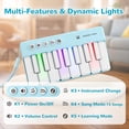 thumbnail image 2 of Minipiano de juguete iPlay iLearn Kids con luces arcoíris de color azul, 2 of 7