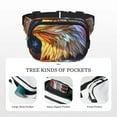 thumbnail image 5 of Easygdp Geometric American Bald Eagle Fanny Packs for Women Men, Belt Bag, Fashion Crossbody Bags, for Workout/Running/Hiking, 5 of 9