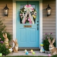 thumbnail image 5 of Easter Bows Wreath, Easter Eggs Ribbon Bows for Front Door Indoor Outdoor Spring Summer Decoration, 11x25in, 5 of 6
