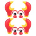 thumbnail image 2 of Miangastore Helmet Decor Abs Red For Motorcycle Helmet Halloween Fun 2 Set, 2 of 9