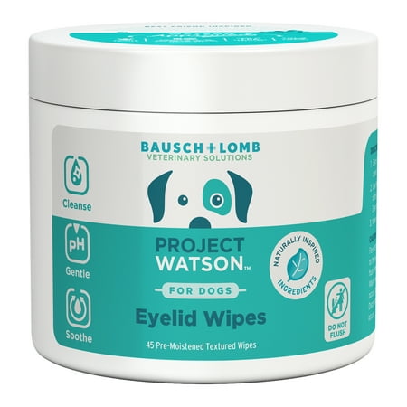 UPC: 0310119022948 | Project Watson Dog Eyelid Wipes  Paraben & Fragrance Free  45 Pre-Moistened Textured Wipes