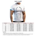 thumbnail image 5 of Camiseta deportiva para hombre, camiseta de entrenamiento transpirable, manga corta con estampado bonito para gimnasio, 5 of 5