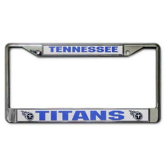 Marco de placa de matrícula estándar Rico Industries cromo Tennessee Titans NFL 6 x 12.25