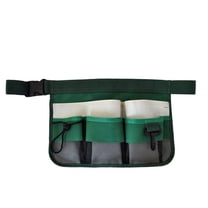 Pocket Gardening Tools Belt Bags Garden Waist Bag Hanging Pouch Gardening Tool Bucket Organizer with MultiPocket (Green)