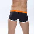 thumbnail image 2 of Fancifize Men's Square Leg Swim Briefs Athletic Quick Dry Bathing Suit Square Leg Board Short Swimming Training Swim Briefs for Men, 2 of 3