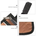 thumbnail image 6 of Wheelchair Armrest Pouch Organizer Bag for Side of Wheelchair,3 Pockets,Waterproof Storage Pouches for Rollators,Scooters,Brown, 6 of 8