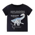 thumbnail image 2 of LYMAYTER Toddler Baby Boys Short-Sleeve T-Shirt Kids Summer 100% Organic Cotton Tees Shirt Top Casual Cartoon Shirt Blouse for 1-8 Years Old, 2 of 10