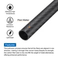 thumbnail image 4 of 2Pcs Carbon Fiber Tubes 12 x 14 x 420mm Matte Surface Rod 3K Roll Wrapped Carbon Round Tubing for RC Airplane, 4 of 5