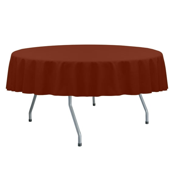 Ultimate Textile Cotton-feel 84-Inch Round Fine Dining Tablecloth