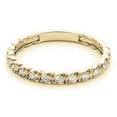 thumbnail image 6 of AoneJewelry 10K Diamond Wedding Lightweight Band In Solid Rose, White & Yellow Gold ( 0.15 Carat ), 6 of 6
