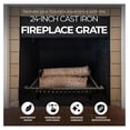 thumbnail image 4 of 15424 Cast Iron Fire Grate, Black, 24-Inch, 4 of 4
