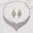 thumbnail image 3 of TAZAG European and American style exaggerated retro style exquisite design necklace and earrings set suitable for banquets, wedding banquets and parties, 3 of 4