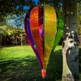 thumbnail image 3 of In the Breeze 1087 — Jumbo Rainbow Glitter 8-Panel Hot Air Balloon — Colorful and Sparkling Mylar Wind Spinner for Yards and Gardens, 3 of 5