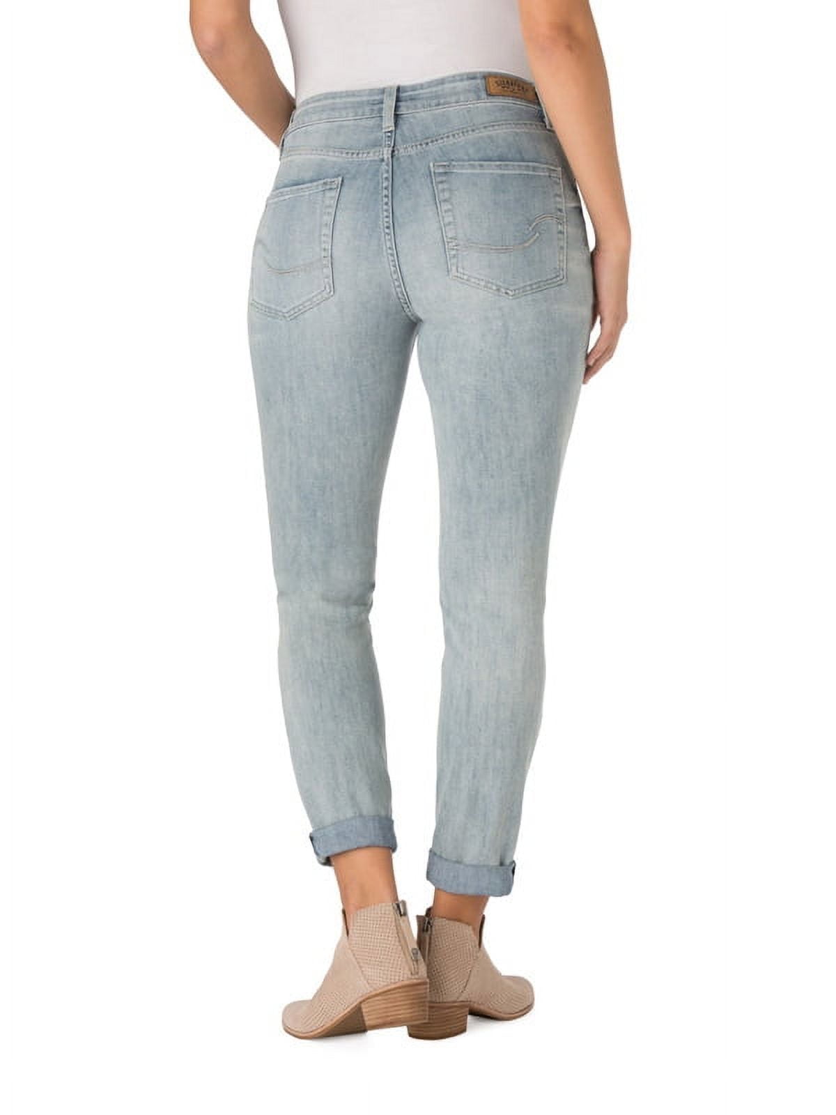 Signature by Levi Strauss & Co. Women's Mid Rise Slim Cuffed Signature by Levi Strauss & Co. Women's Mid Rise Slim Cuffed