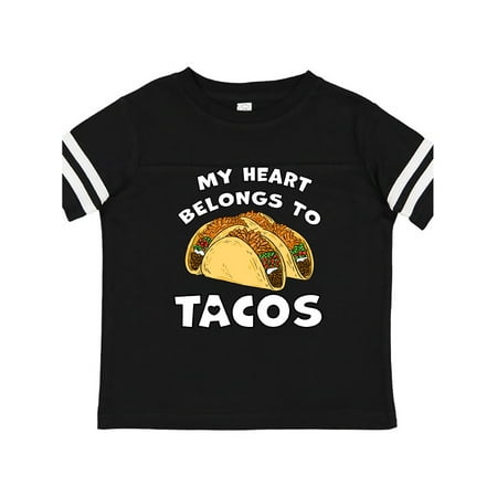 

Inktastic My Heart Belongs to Tacos Gift Toddler Boy or Toddler Girl T-Shirt