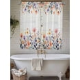 thumbnail image 4 of Pink Spring Floral Living Room Curtains 2 Panel, Elegant Flowers Farmhouse Botanical Wooden Cafe Window Treatment, Extra Long Farmhouse Bedroom Bathroom Kitchen Curtains Drapes 104"x72", 4 of 6