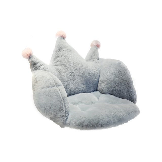 Kearding Bonitos cojines para silla, cojín de asiento relleno, respaldo de cintura cálido, respaldo lavable, almohada de suelo para niñas de Decoración del hogar Gris Kearding HA084453-03