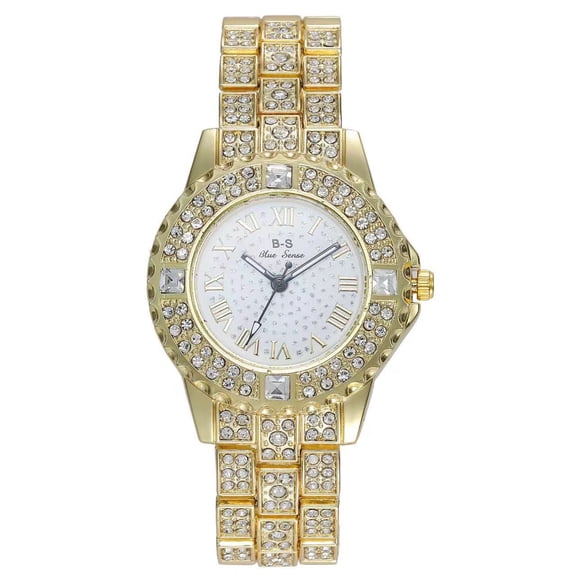 Luxurious Starry Sky Rhinestone Women's Versatile Fashion Watch Student Steel Band Watch